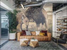 小型办公室装潢射灯装修效果图片