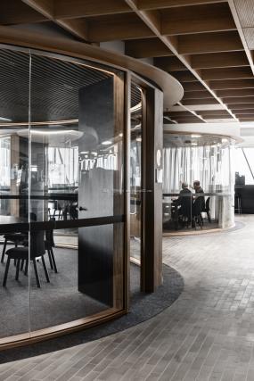 现代办公室风格筒灯装修设计效果图片