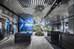 现代办公室室内吊灯装修效果图片大全