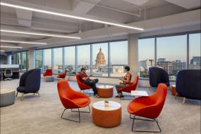 小办公室设计简约吊灯装修效果图片