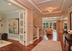 公司过道布艺吊顶装修效果图片