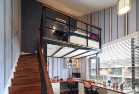 公司办公室室内过道吊顶装修效果图