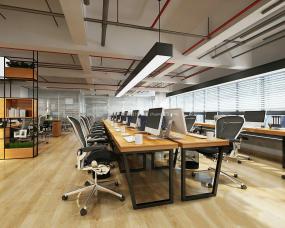 现代田园风格小办公室吊顶设计装修图片