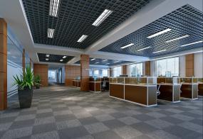 现代装修办公室吊顶效果图展示