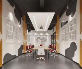 现代简约办公室设计吊顶装修图片