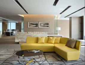 现代简约小办公室吊顶装修样板间图片