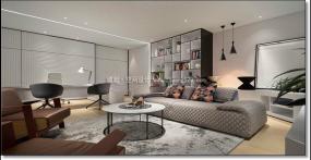 现代办公室布置室内吊顶设计装修效果图片