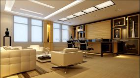 天花吊顶办公室装饰效果图