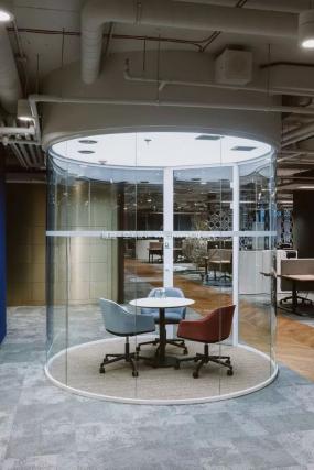 普通办公室室内吸顶灯装修效果图片