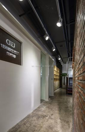 办公室室内简约吊灯装修效果图片