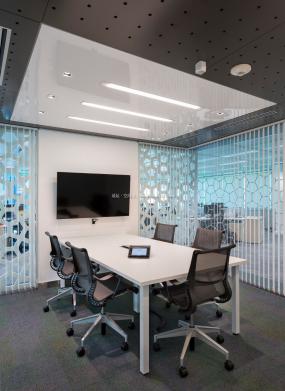 现代风格小型办公室室内装修设计图