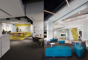 300平长型办公室装修效果图