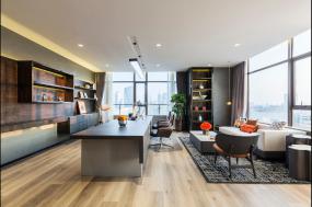 100平办公室面布置图