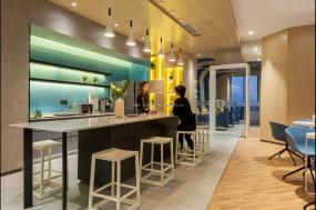 100平办公室设计效果图