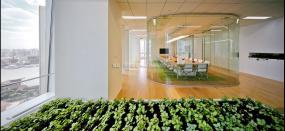 长条办公室装修效果图