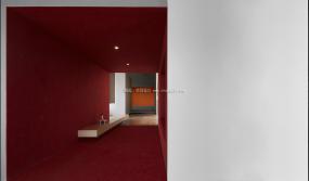 现代办公室风格接待区装修效果图