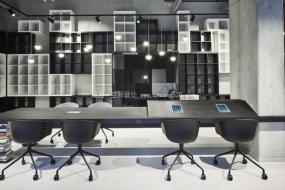 现代个性办公室装修全景图