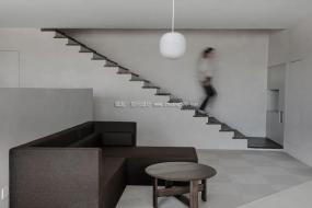 现代办公室风格刚装修效果图