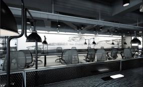 现代简约办公室室内装修效果图片赏析