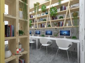 简约办公室室内设计装饰效果图片