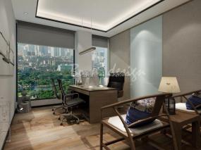 现代大办公室装修效果图