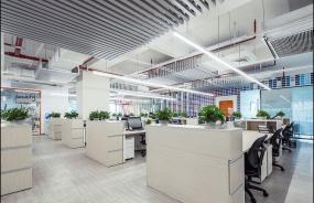 现代办公室工装装修效果图片2018