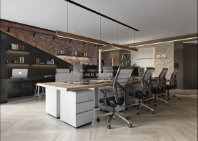 400平办公室装修效果图