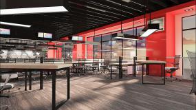 400平米办公室装修效果图