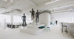 100平办公室布置效果图