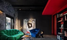 工业风办公室室外门头设计效果图