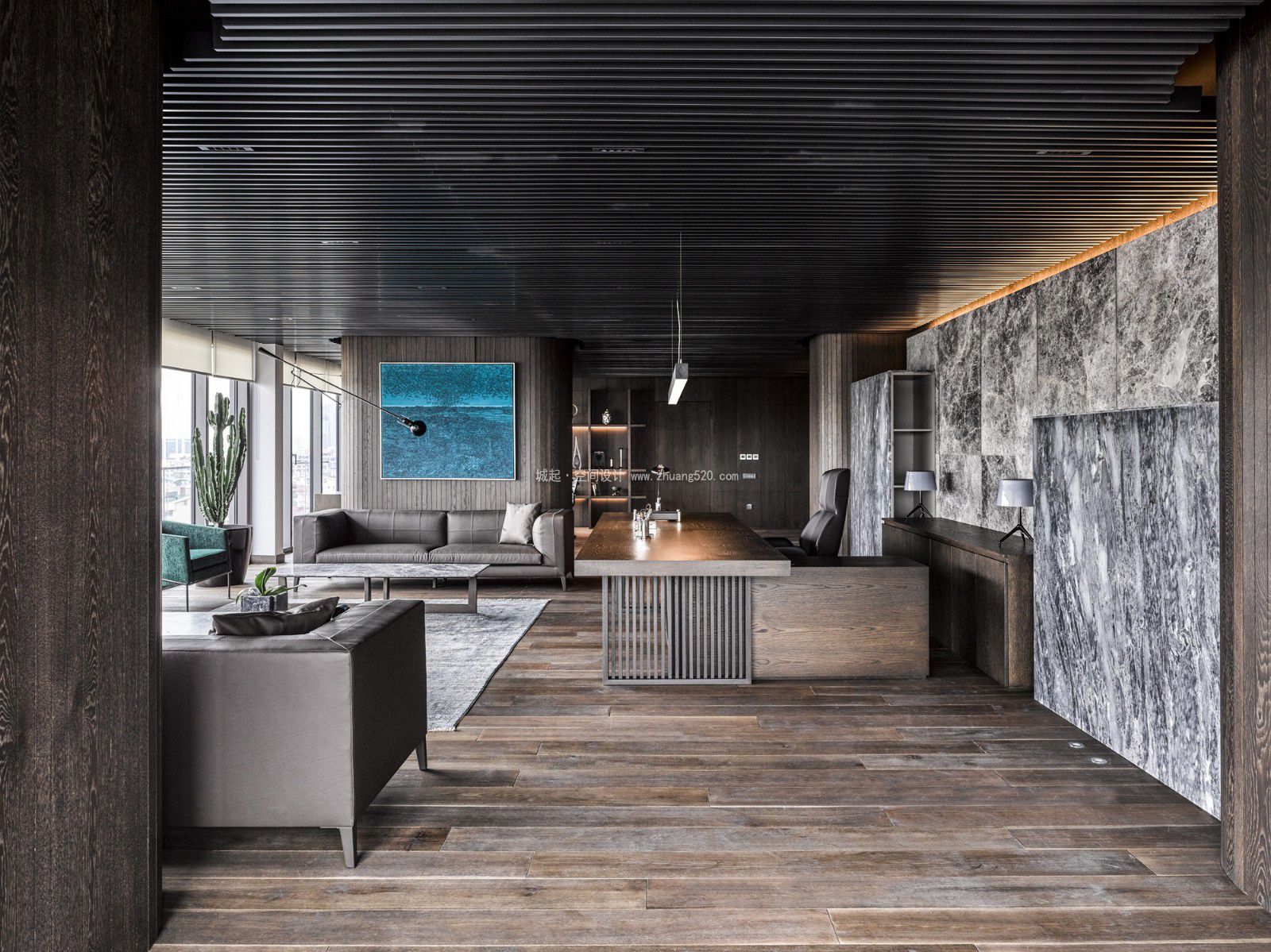 新中式风格办公室装修技巧