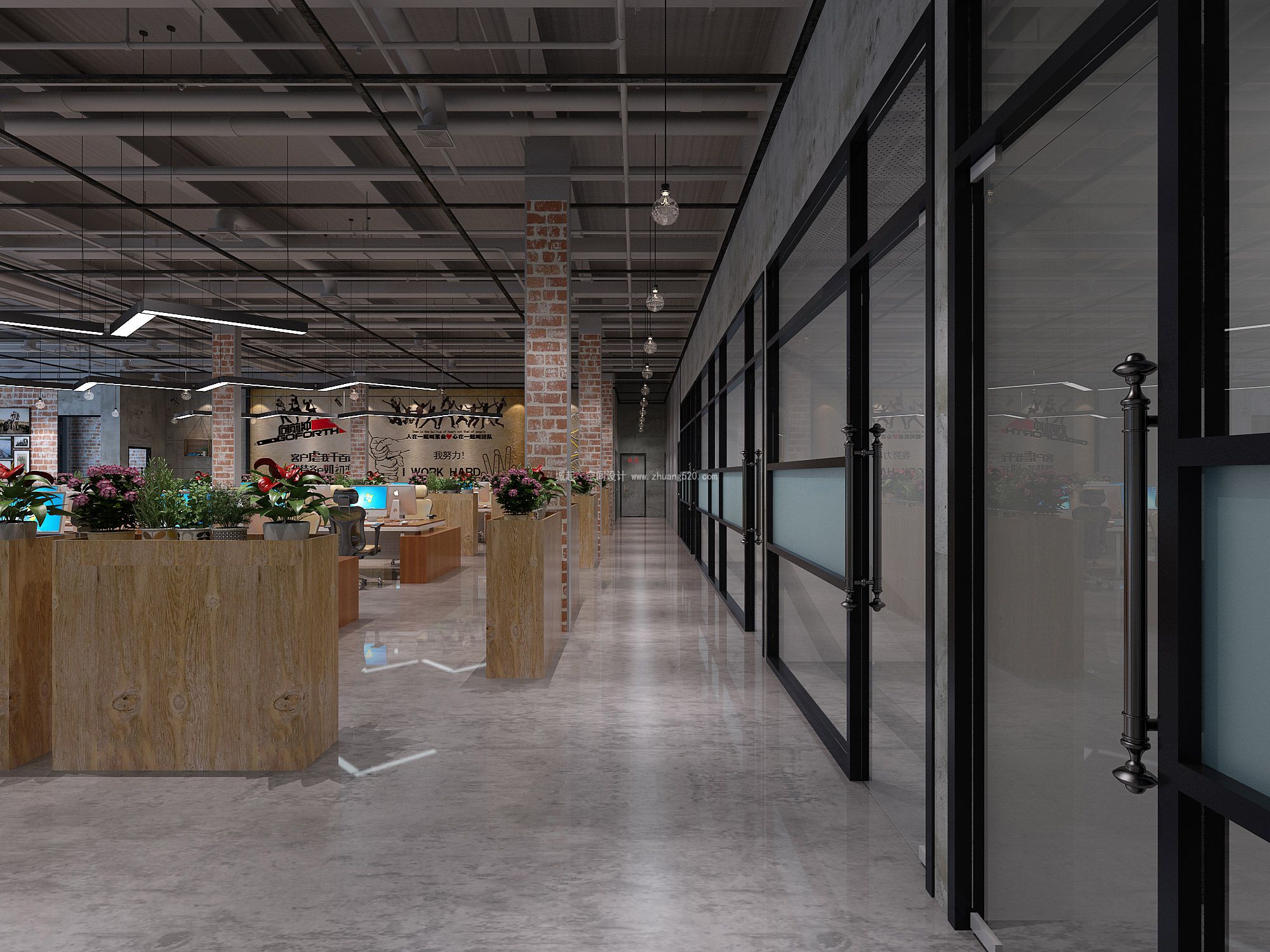 工业风办公室装修技巧