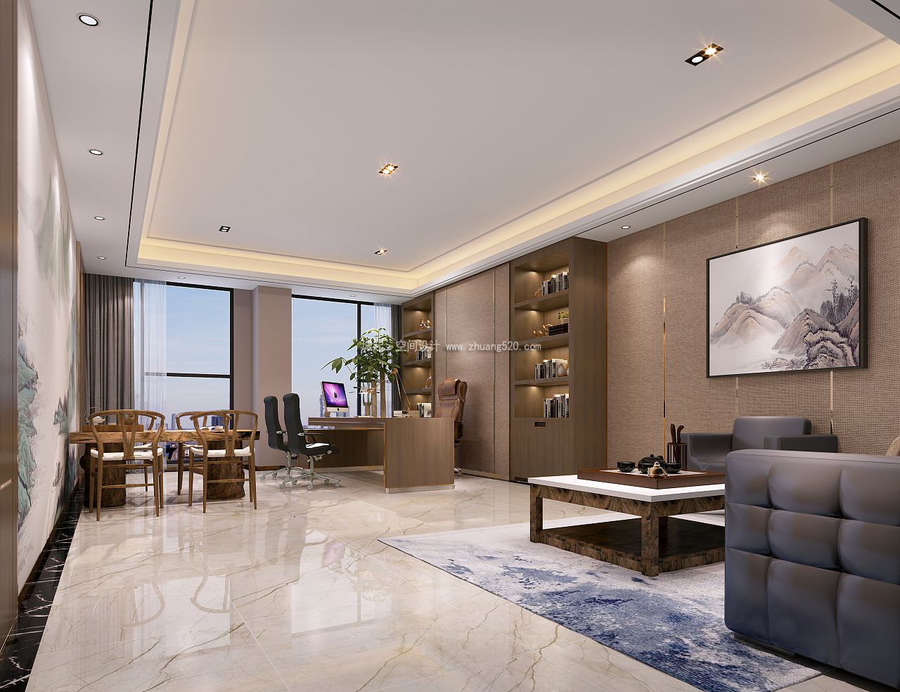 新中式办公室装修