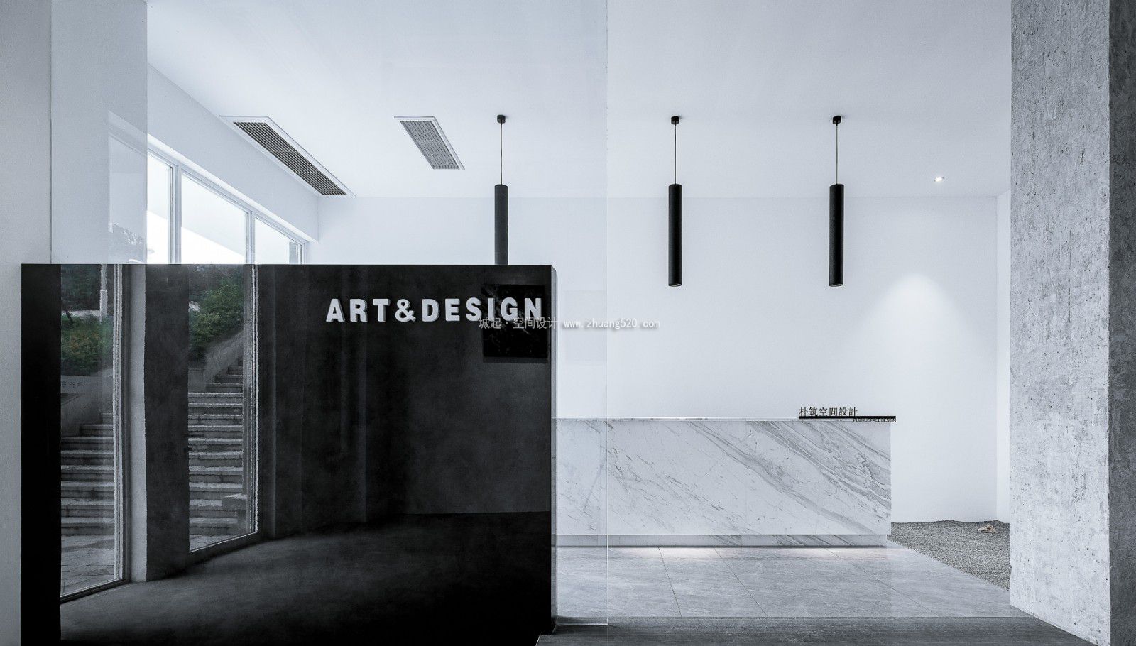 办公室前台设计技巧