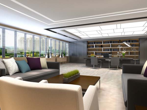 明快感办公室效果图