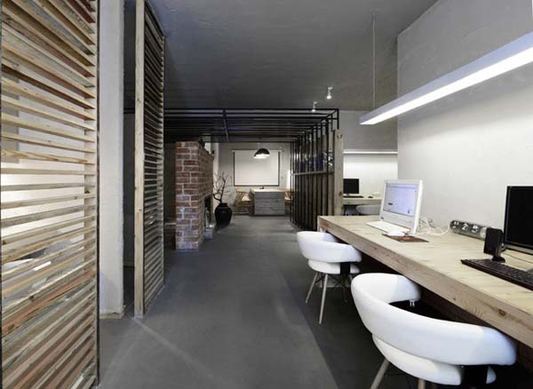 清新感办公室效果图