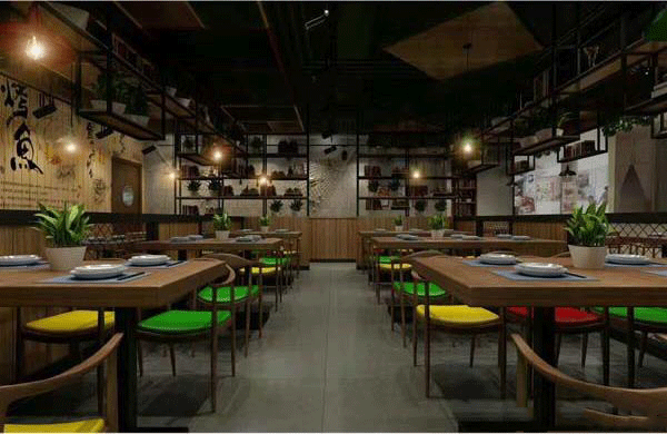 自助餐厅装修效果图