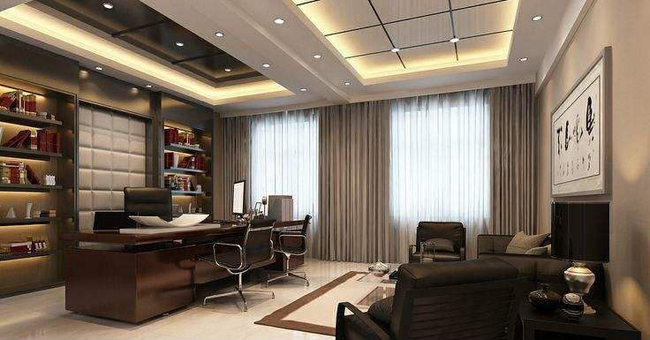 老板办公室装修效果图