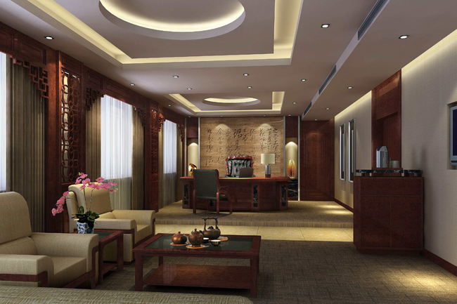 老板办公室装修效果图