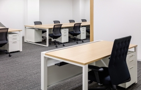 办公室开放区域装修设计全景图