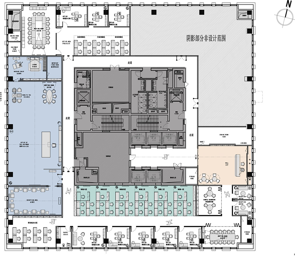 商务稳重办公室装修设计平面图 商务稳重办公室装修设计平面图,办公室装修设计平面图