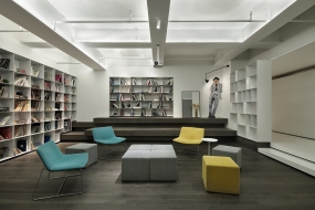 商贸公司办公室开放区域装修设计效果图