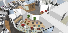  科技公司办公室装修设计平面图,办公室装修设计平面图