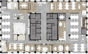  科技公司装修设计平面图