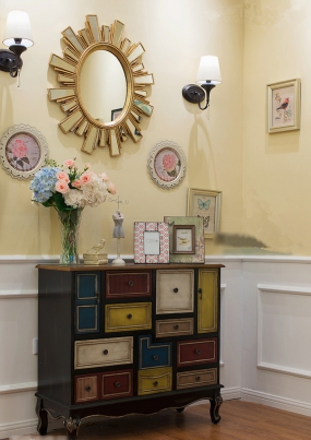 美甲店空间设计实景图,美甲店空间布局效果图