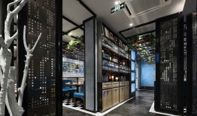 茶餐厅装修设计实景图,茶餐厅装修设计效果图