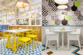 甜品店装饰实景图,甜品店装饰效果图