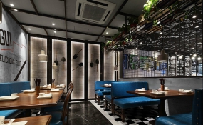 茶餐厅装修设计效果图,茶餐厅设计图片