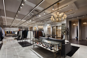 店面装修案例图片,服装专卖店装饰实景图