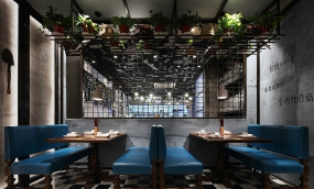 茶餐厅设计案例图,茶餐厅设计实景图